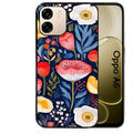 Coque noire taperso pour OPPO A6 A6X 4G et 5G avec motif fleur coquelicot protection antichoc personnalisée