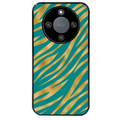 Coque noire taperso pour Magic 5 6 LITE et PRO avec motif zebre vert protection antichoc personnalisée