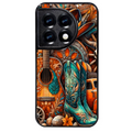 Coque noire taperso pour OnePlus 11 et 12 avec motif cow boy et texas automne protection antichoc personnalisée