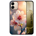 Coque noire taperso pour OPPO A6 A6X 4G et 5G avec motif fleur de cerisier protection antichoc personnalisée