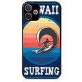 Coque noire taperso pour OPPO A5 PRO 4G et 5G avec motif hawaii et surf protection antichoc personnalisée