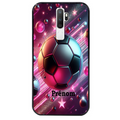 Coque noire taperso pour OPPO A5 A9 2020 avec motif foot etoile personnalisee protection antichoc personnalisée