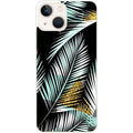 Coque taperso pour Iphone 14 et PRO PLUS PRO MAX avec motif palmier noir protection antichoc personnalisée