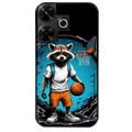 Coque noire taperso pour POCO M6 4G avec motif basket racoon protection antichoc personnalisée
