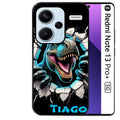 Coque noire taperso pour Redmi Note 13 PRO PLUS 5G avec motif dino t rex personnalisee protection antichoc personnalisée