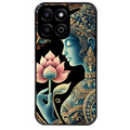 Coque noire taperso pour Honor 70 LITE 90 et LITE avec motif bouddha et lotus protection antichoc personnalisée