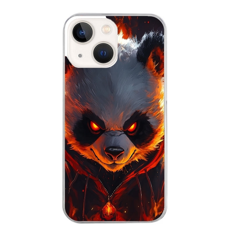 Coque taperso pour Iphone 14 et PRO PLUS PRO MAX avec motif panda very angry protection antichoc personnalisée