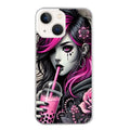 Coque taperso pour Iphone 14 et PRO PLUS PRO MAX avec motif anime et gothic boba protection antichoc personnalisée