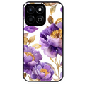 Coque noire taperso pour Honor 70 LITE 90 et LITE avec motif fleur pivoine protection antichoc personnalisée