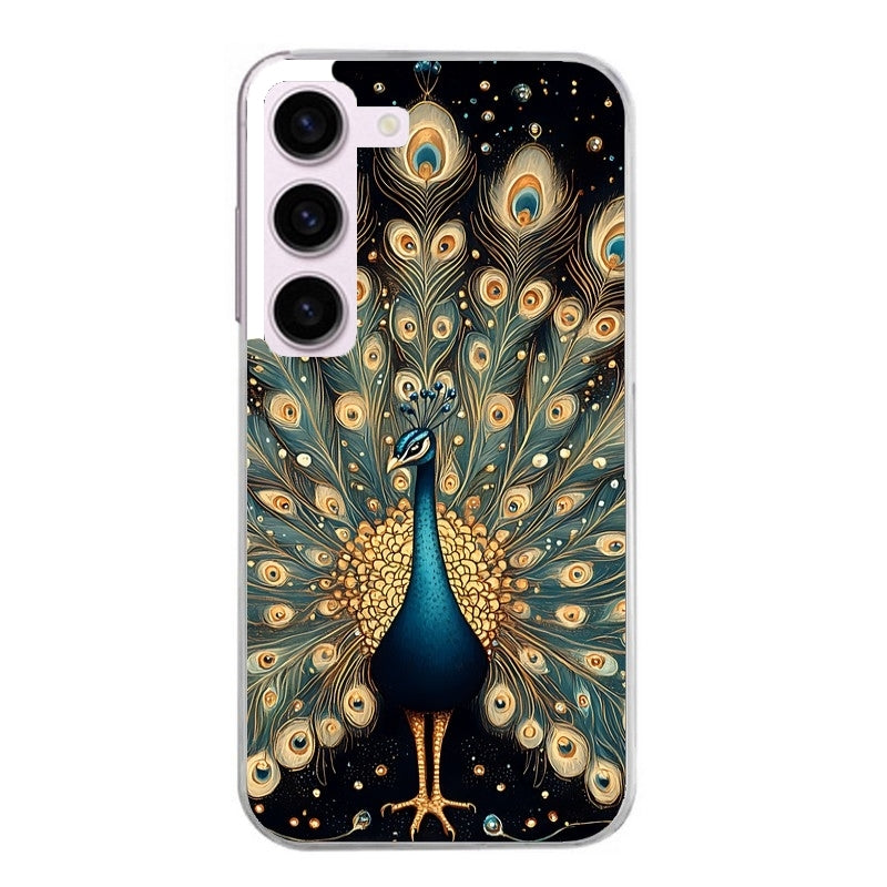 Coque taperso pour Galaxy A13 4G et 5G A23 A53 avec motif paon mandala protection antichoc personnalisée