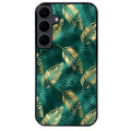 Coque noire taperso pour galaxy A07 A17 A27 A37 A57 avec motif palmier vert protection antichoc personnalisée
