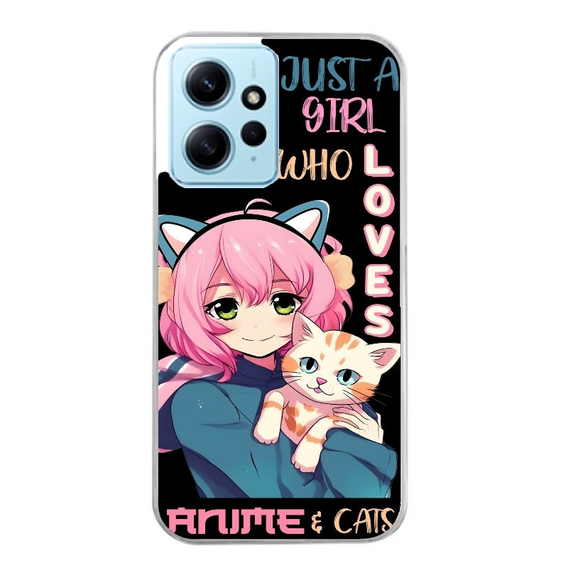 Coque taperso pour Redmi Note 12 4G 5G PRO 4G avec motif anime et chat protection antichoc personnalisée