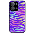 Coque noire taperso pour POCO C85 avec motif zebre color protection antichoc personnalisée