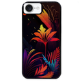 Coque noire taperso pour Iphone 16 16E PLUS MAX PRO avec motif tropical jaune protection antichoc personnalisée