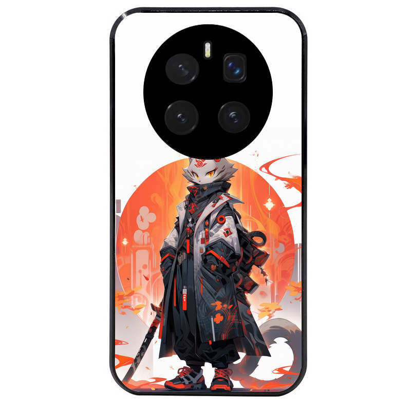 Coque noire taperso pour Magic 7 LITE et PRO avec motif anime chat japan personnalise protection antichoc personnalisée