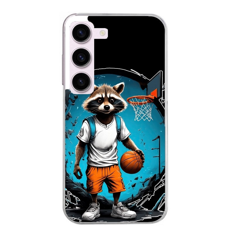 Coque taperso pour Galaxy A13 4G et 5G A23 A53 avec motif basket racoon protection antichoc personnalisée