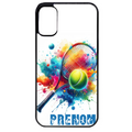 Coque noire taperso pour Moto E13 E14 E15 avec motif tennis raquette personnalisee protection antichoc personnalisée