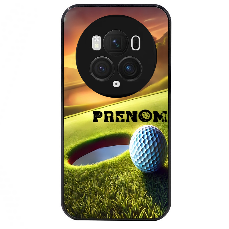 Coque noire taperso pour Magic 5 6 LITE et PRO avec motif golf personnalisee protection antichoc personnalisée