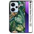 Coque noire taperso pour Redmi Note 13 PRO PLUS 5G avec motif jungle dore protection antichoc personnalisée