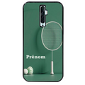 Coque noire taperso pour OPPO Reno 2 et 2Z avec motif badminton sport personnalise protection antichoc personnalisée