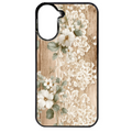 Coque noire taperso pour Redmi A5 4G avec motif bois et dentelle 1 protection antichoc personnalisée