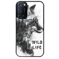 Coque noire taperso pour OPPO Reno 8 LITE avec motif renard fox wild protection antichoc personnalisée