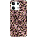 Coque taperso pour POCO M6 PRO 4G avec motif leopard rose protection antichoc personnalisée