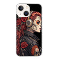 Coque taperso pour Iphone 12 et PRO MINI PRO MAX avec motif tete de mort rock protection antichoc personnalisée