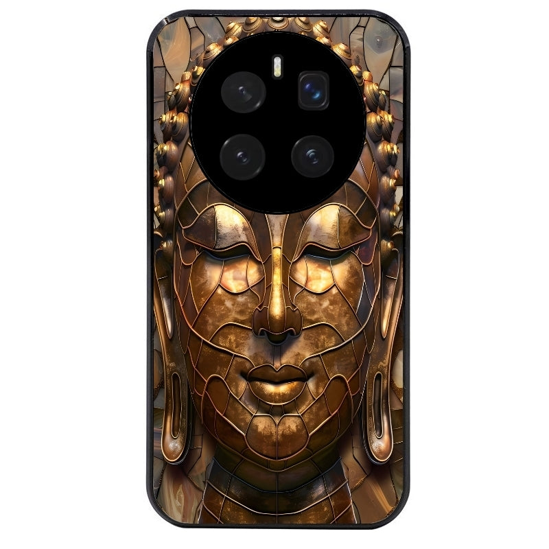 Coque noire taperso pour Magic 7 LITE et PRO avec motif bouddha et mosaique protection antichoc personnalisée