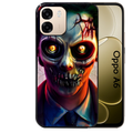 Coque noire taperso pour OPPO A6 A6X 4G et 5G motif joker style zombie protection antichoc personnalisée