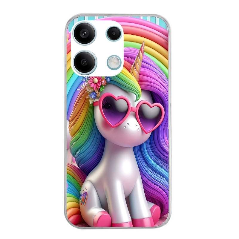 Coque taperso pour POCO X6 5G avec motif licorne pop art protection antichoc personnalisée