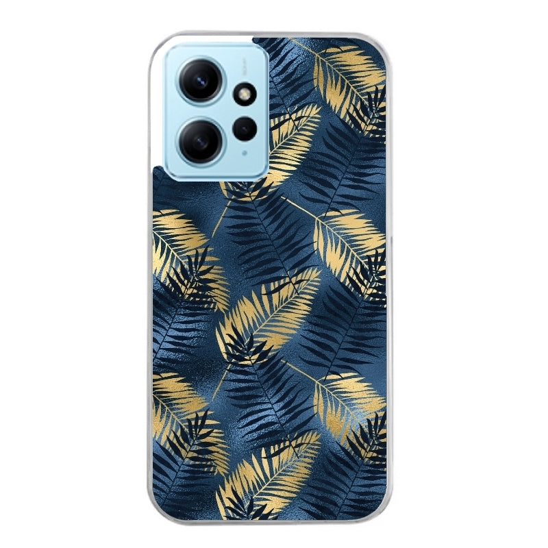 Coque taperso pour Redmi Note 12 4G 5G PRO 4G avec motif palmier bleu protection antichoc personnalisée