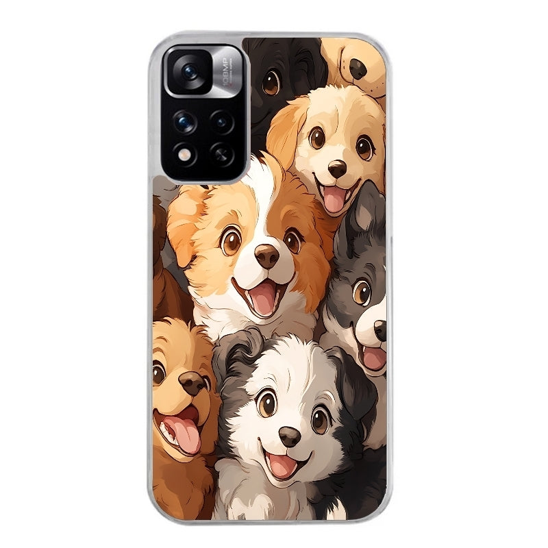 Coque taperso pour Redmi Note 12 4G 5G PRO 4G avec motif chien smile protection antichoc personnalisée