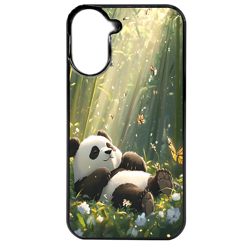 Coque noire taperso pour Redmi A5 4G avec motif panda bambou protection antichoc personnalisée