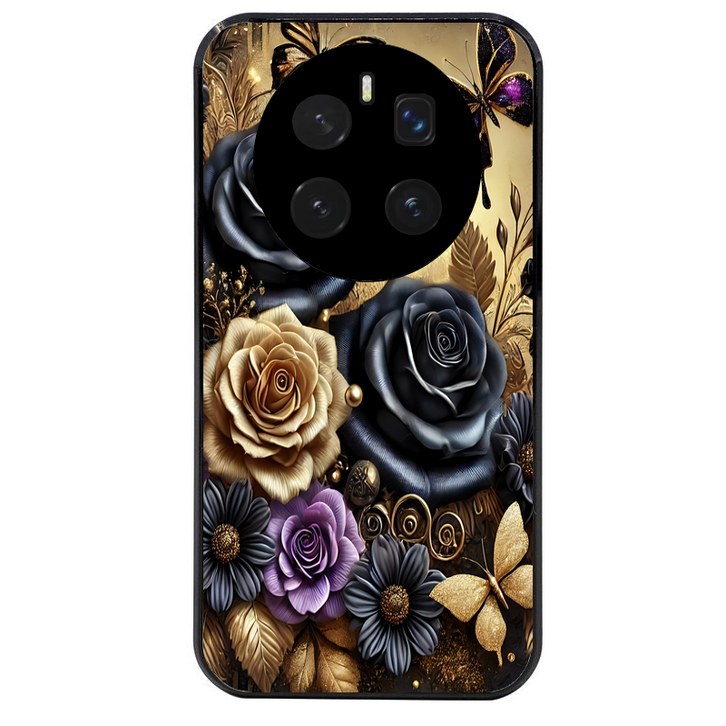 Coque noire taperso pour Magic 7 LITE et PRO avec motif papillon gothic protection antichoc personnalisée