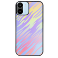 Coque noire taperso pour Redmi A1 et A2 avec motif zebre pastel protection antichoc personnalisée