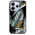 Coque noire taperso pour Redmi Note 14 et PRO PLUS 4G 5G avec motif palmier noir protection antichoc personnalisée