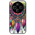 Coque noire taperso pour POCO C75 avec motif dreamcatcher et mandala protection antichoc personnalisée