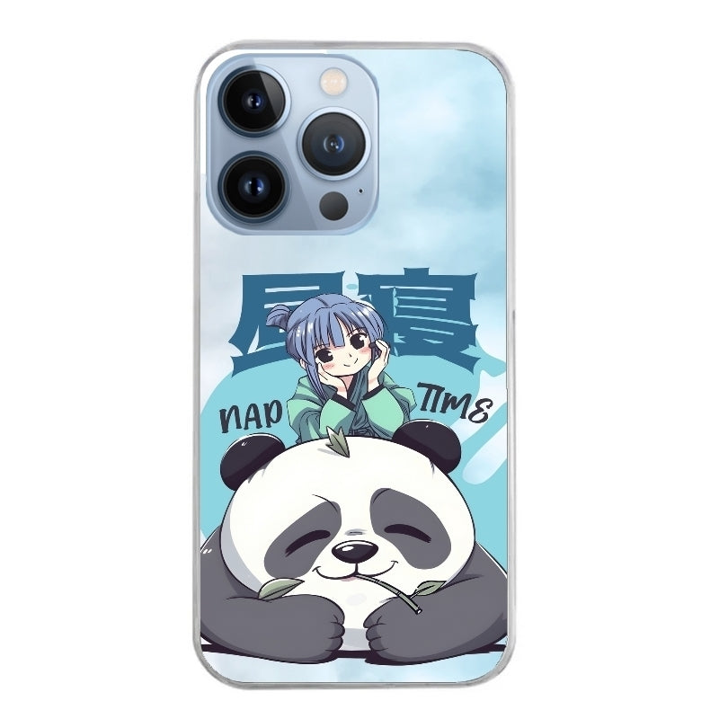 Coque taperso pour Iphone 14 et PRO PLUS PRO MAX avec motif panda anime protection antichoc personnalisée