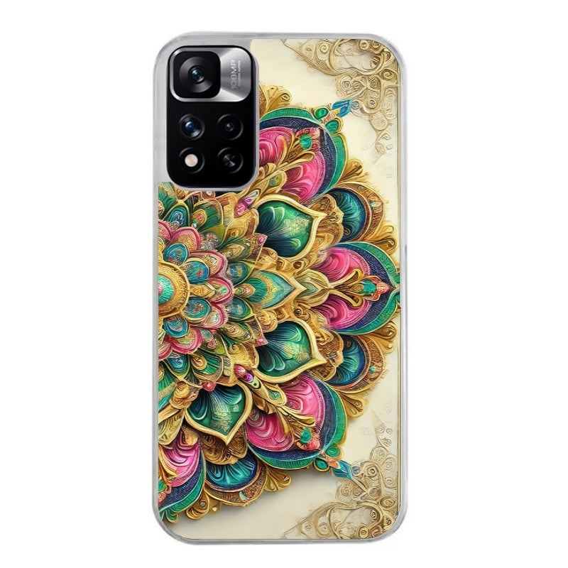 Coque taperso pour Redmi Note 12 4G 5G PRO 4G avec motif mandala 3 protection antichoc personnalisée