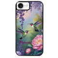 Coque noire taperso pour Iphone 17 17E AIR MAX PRO avec motif colibri couple personnalise protection antichoc personnalisée