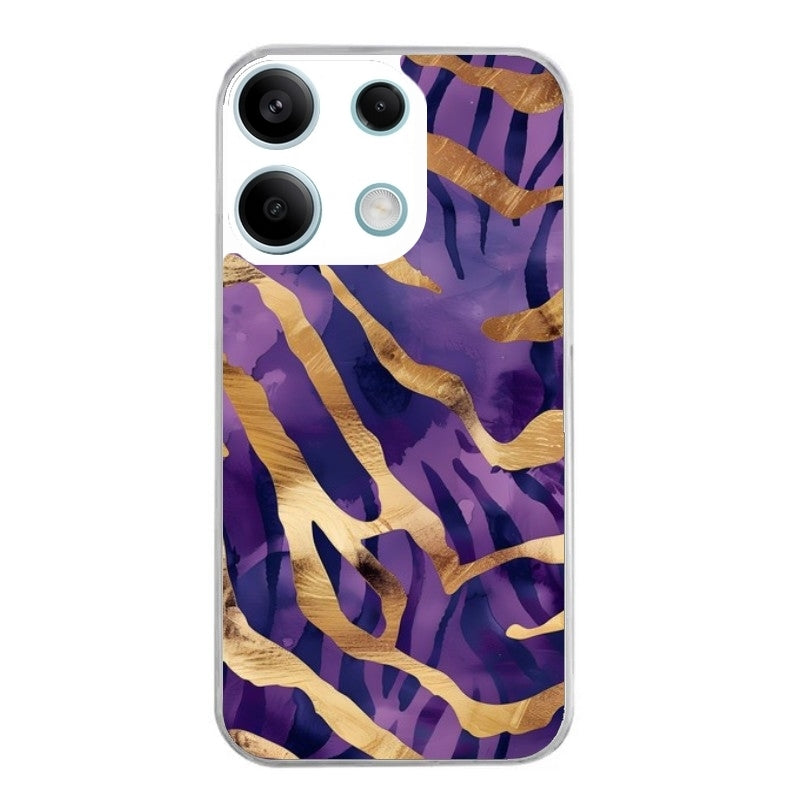 Coque taperso pour POCO M6 PRO 4G avec motif zebre violet protection antichoc personnalisée