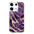 Coque taperso pour POCO X6 5G avec motif zebre violet protection antichoc personnalisée