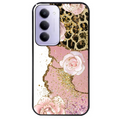 Coque noire taperso pour Redmi 15 4G et 5G avec motif marbre fleur leopard protection antichoc personnalisée