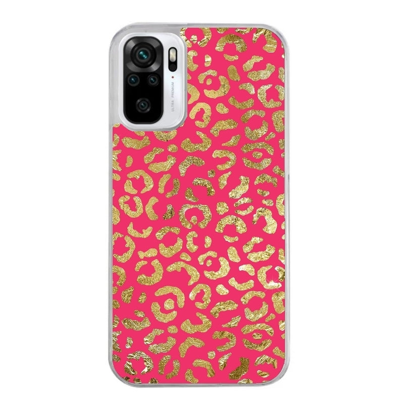 Coque taperso pour Redmi Note 10 4G 5G PRO 10S avec motif leopard fuschia protection antichoc personnalisée