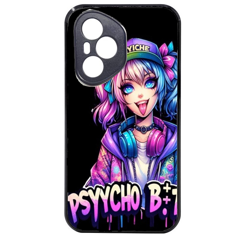 Coque noire taperso pour Honor 400 et Lite Pro Smart avec motif anime manga et psycho protection antichoc personnalisée