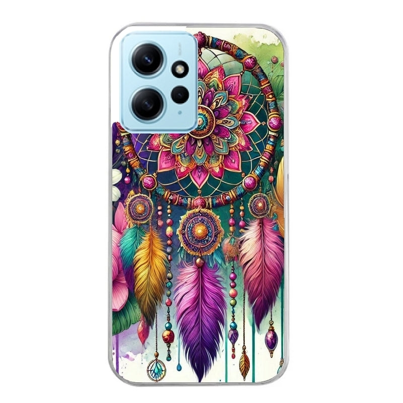Coque taperso pour POCO X5 5G avec motif dreamcatcher et mandala protection antichoc personnalisée