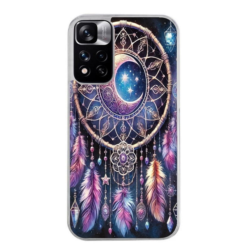 Coque taperso pour Redmi Note 11 4G PRO 5G 11S avec motif dreamcatcher et lune protection antichoc personnalisée