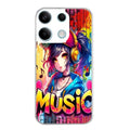 Coque taperso pour POCO M6 PRO 4G avec motif anime manga et music protection antichoc personnalisée