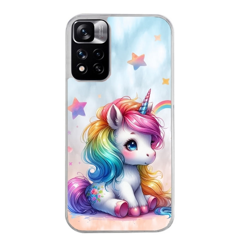 Coque taperso pour Redmi Note 12 4G 5G PRO 4G avec motif licorne et etoiles protection antichoc personnalisée
